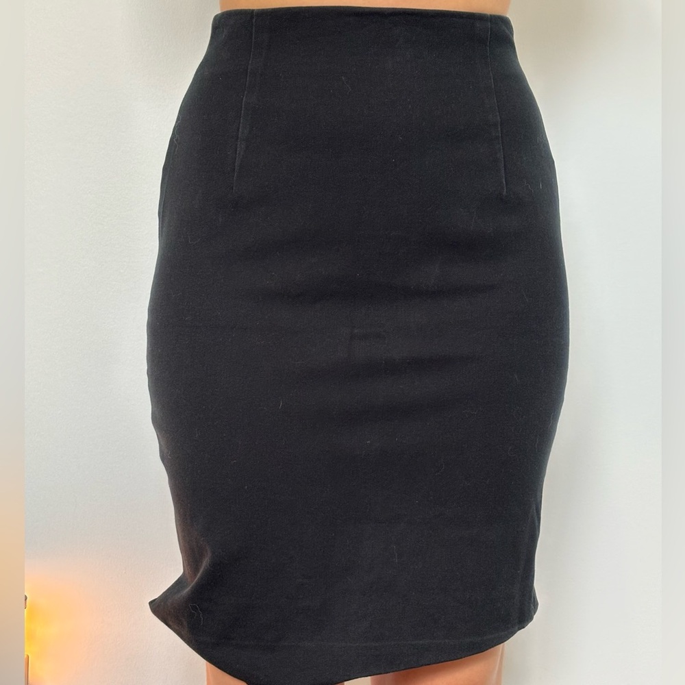 Teenflo Classic Black Pencil Skirt